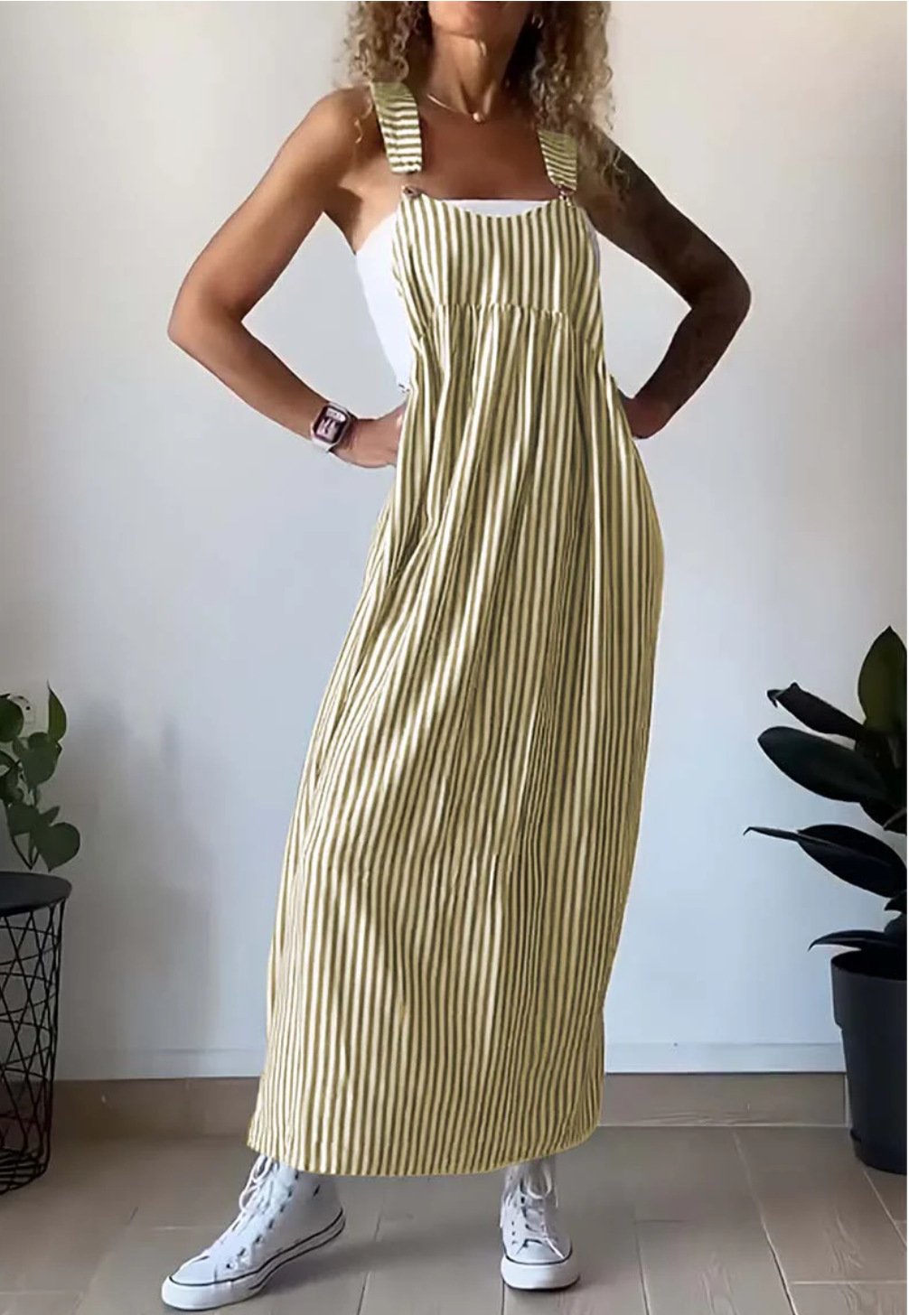 Alice - Casual striped jumpsuit dress