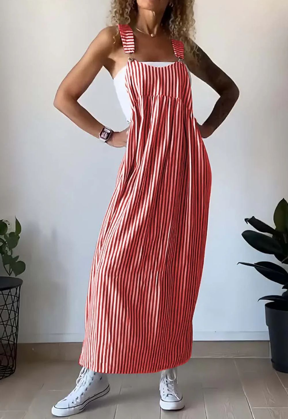 Alice - Casual striped jumpsuit dress