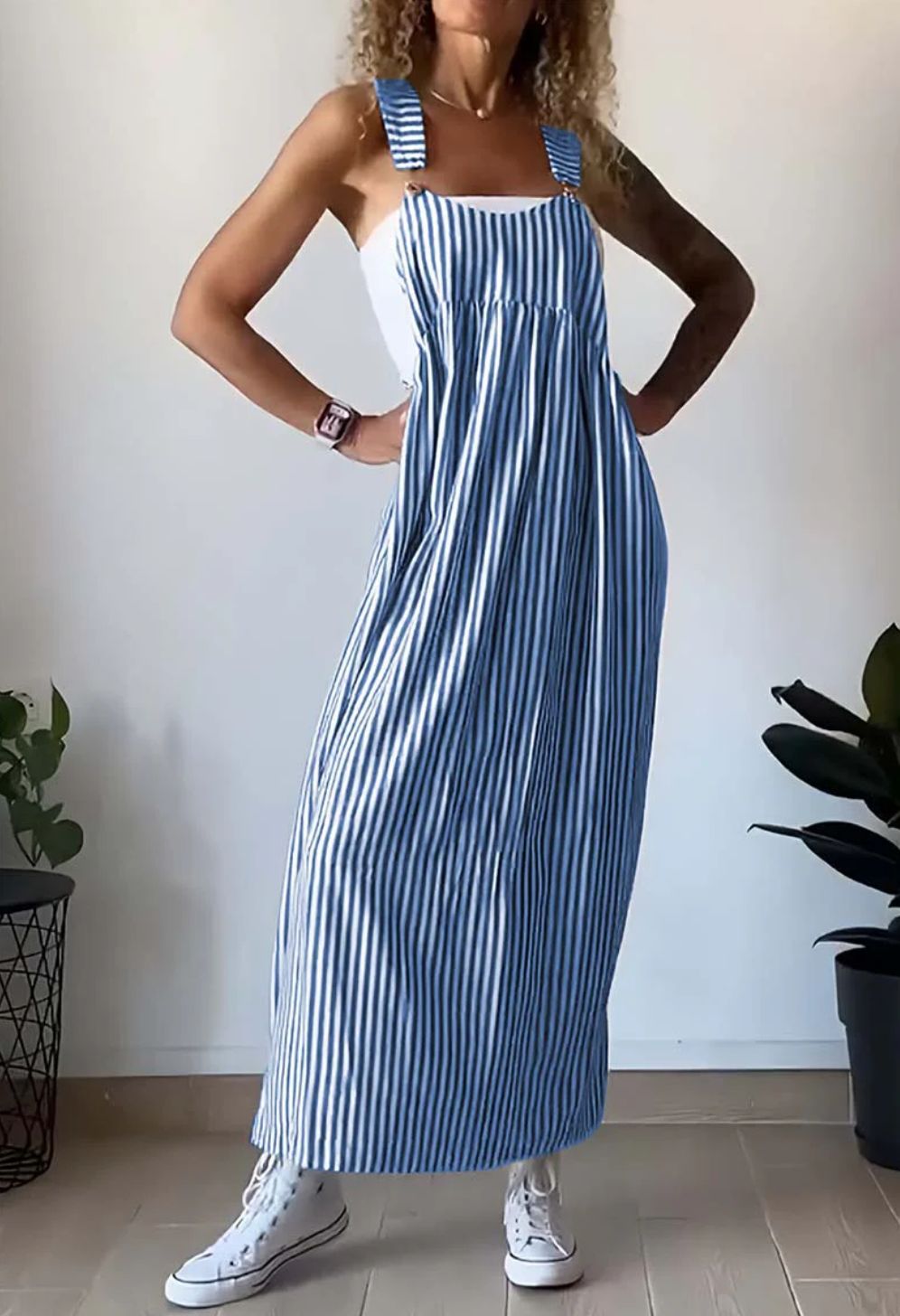 Alice - Casual striped jumpsuit dress