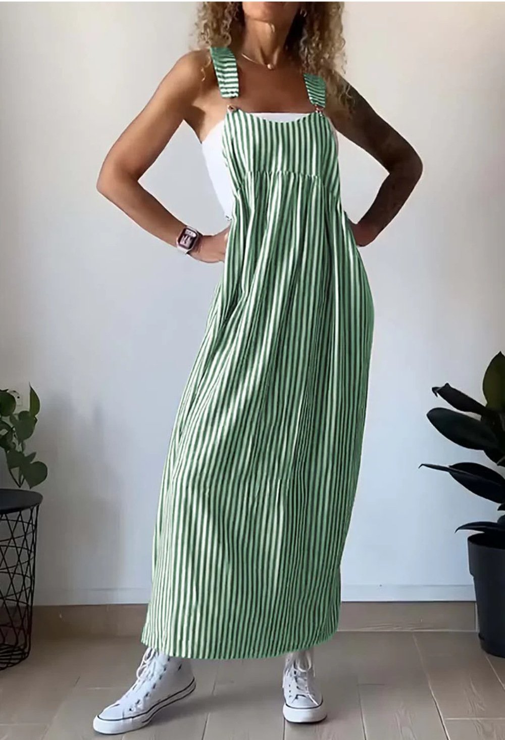 Alice - Casual striped jumpsuit dress
