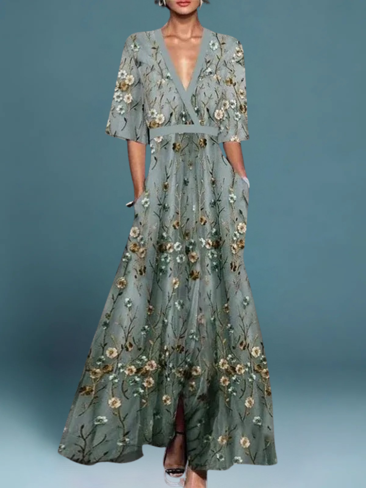 Marisa - Elegant Floral Dress
