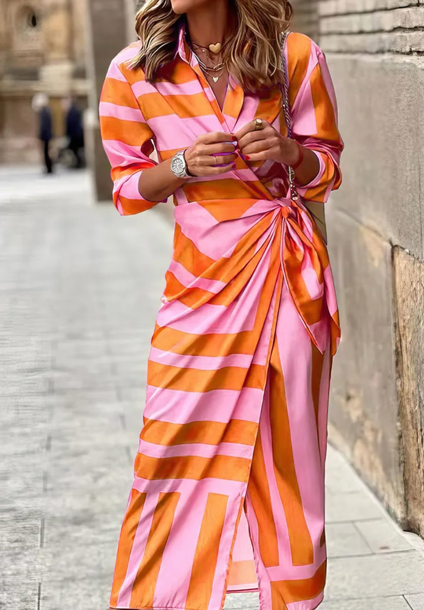Alice - Printed Wrap Dress