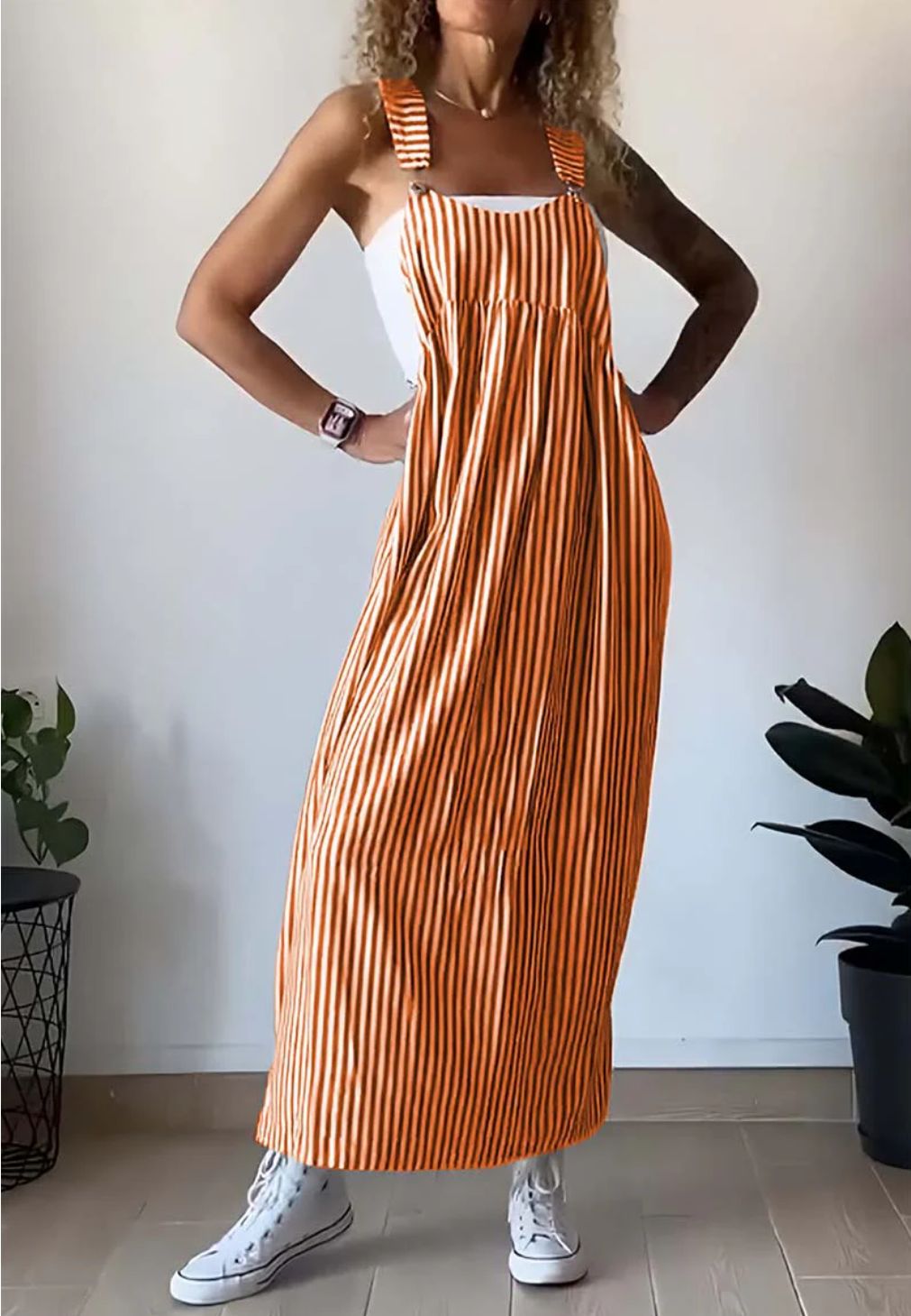 Alice - Casual striped jumpsuit dress