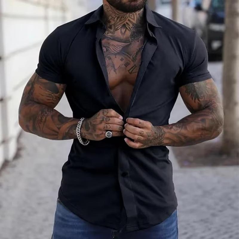 Alfie - Modern Fitted Short Sleeve Shirt