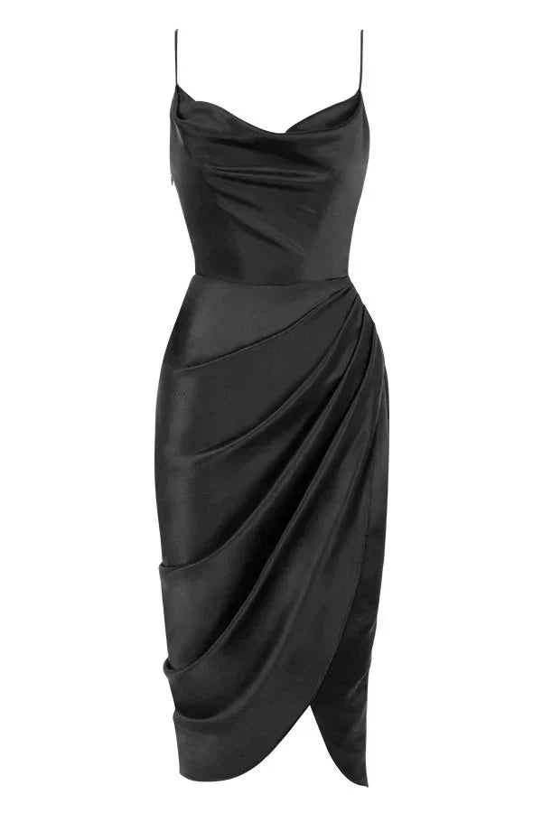 Scarlett - Luxury Silk Maxi Dress with Corset
