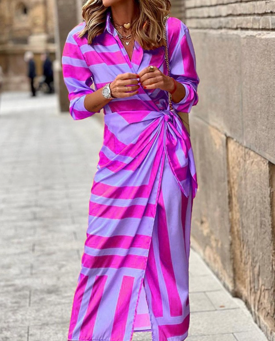 Alice - Printed Wrap Dress