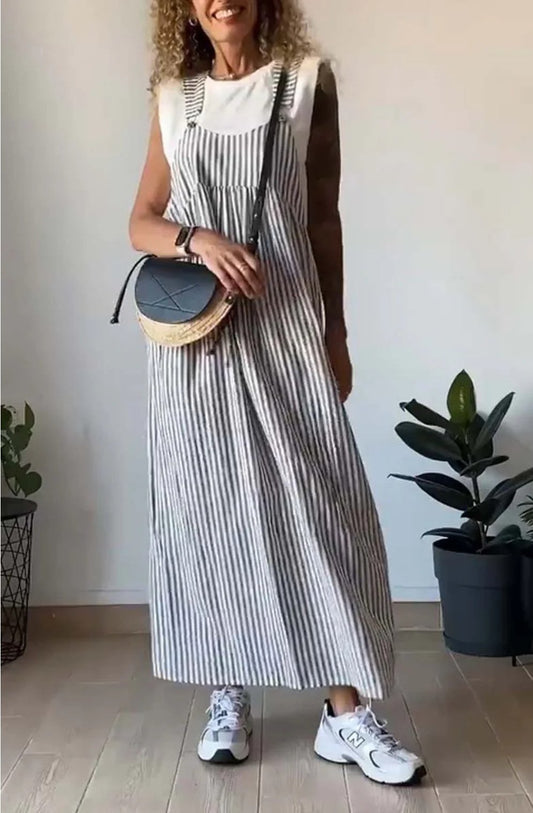 Alice - Casual striped jumpsuit dress