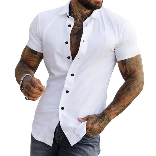 Alfie - Modern Fitted Short Sleeve Shirt
